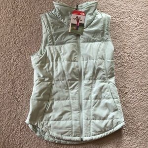 NEW North Face vest mint green sz S